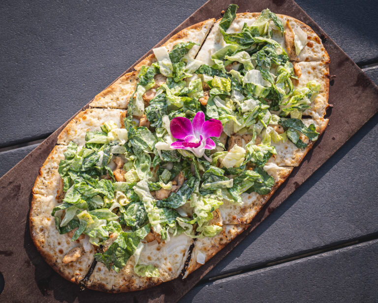 Chicken Caesar Flatbread