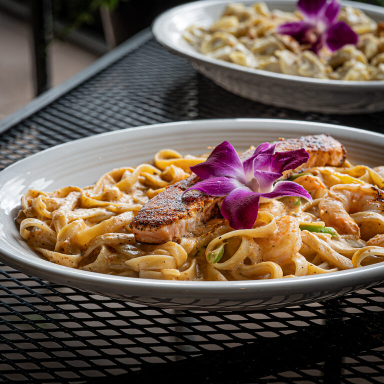 Salmon & Shrimp Pasta